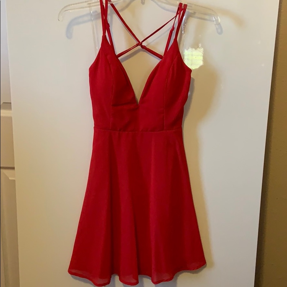Red mini dress. Tags still on.